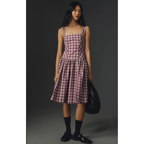 Anthropologie Dresses & Skirts - NWT Anthropologie Maeve Drop-Waist Midi Dress - Size 8